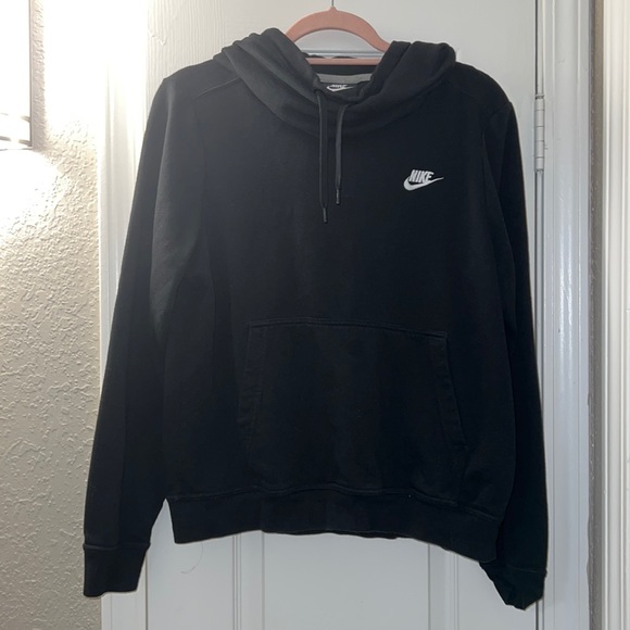 Nike Sweaters - Nike size medium black hoodie - flaw texture spot on hood